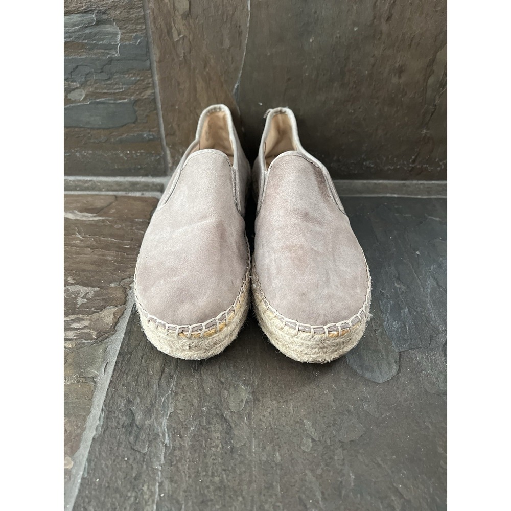 Sam Edelman Womens Carrin Suede Espadrille Platform Slip-On Shoes Tan Size 10